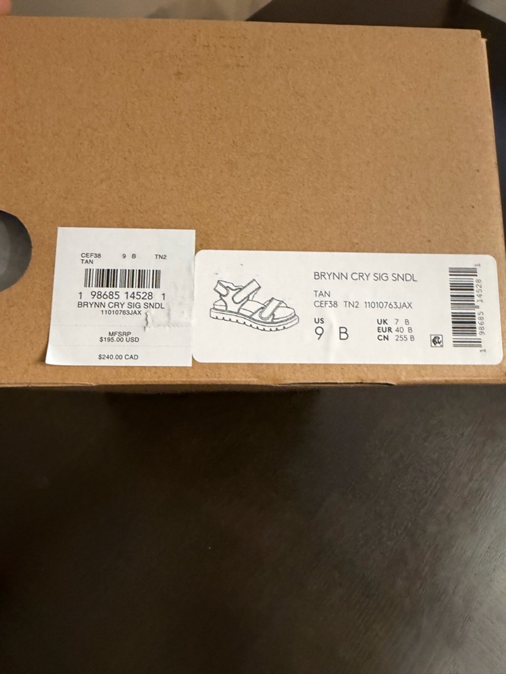 Coach Tan Brynn Cry Sig Sandal size 9 - Picture 2 of 8